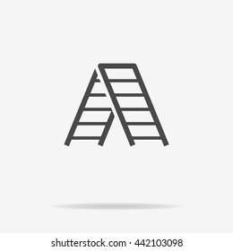 Ladder icon. Vector concept illustration for design.