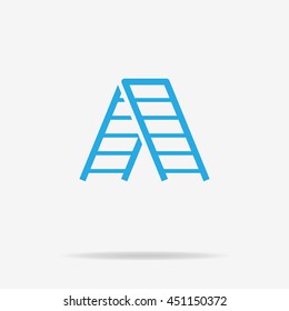 Ladder icon. Vector concept illustration for design.