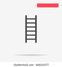 Ladder icon. Vector concept illustration for design.