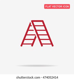 Ladder icon. Vector concept illustration for design.