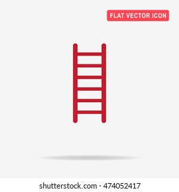 Ladder icon. Vector concept illustration for design.