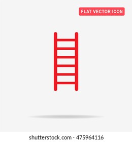 Ladder icon. Vector concept illustration for design.