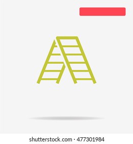 Ladder icon. Vector concept illustration for design.