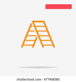 Ladder icon. Vector concept illustration for design.