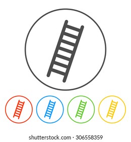 Ladder icon - Vector. Flat design style eps 10