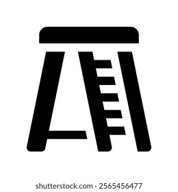 ladder icon. vector glyph icon for your website, mobile, presentation, and logo design.