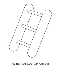 diseño de ilustración vectorial de icono de escalera