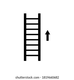plantilla de logotipo de ilustración vectorial de icono de escalera
