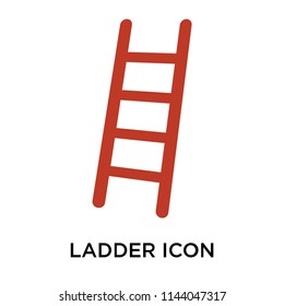 Ladder icon vector isolated on white background for your web and mobile app design, Ladder logo concept