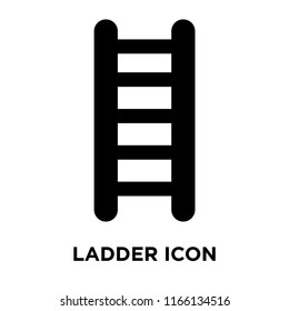 Ladder icon vector isolated on white background, Ladder transparent sign