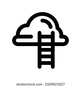 ladder icon. vector line icon for your website, mobile, presentation, and logo design.