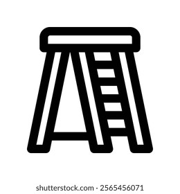 ladder icon. vector line icon for your website, mobile, presentation, and logo design.
