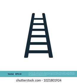 Ladder Icon Vector Logo Template Illustration Design. Vector EPS 10.