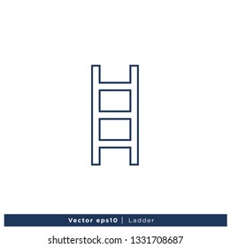 Ladder icon vector Logo Template