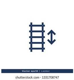 Ladder icon vector Logo Template