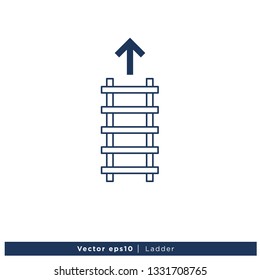 Ladder icon vector Logo Template