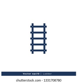 Ladder icon vector Logo Template