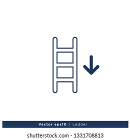 Ladder icon vector Logo Template