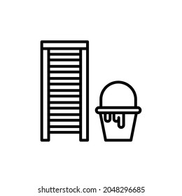 Ladder icon in vector. Logotype