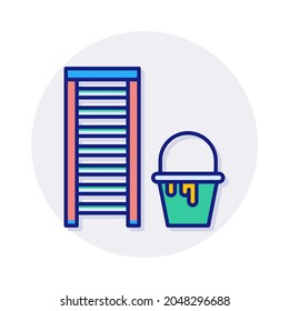 Ladder icon in vector. Logotype