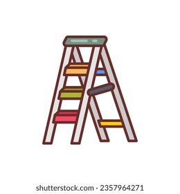 Ladder icon in vector. Logotype