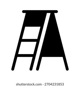 Ilustración de diseño de símbolo de Vector de icono de escalera