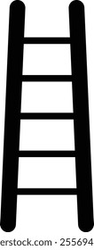 Ladder icon, vector symbol illustration design element for step-by-step business growth and success