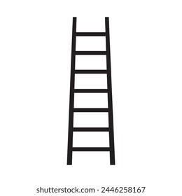 Ladder icon worker black vector background design.