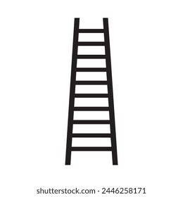 Ladder icon worker black vector background design.