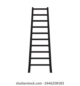 Ladder icon worker black vector background design.