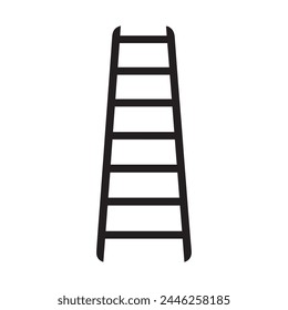 Ladder icon worker black vector background design.