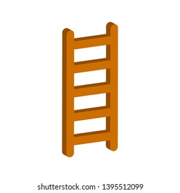 Ladder icon.Isometric and 3D view.