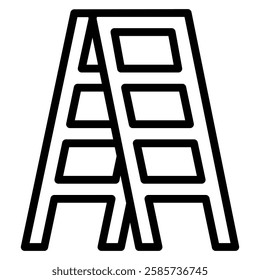 Ladder icons related to business process, team work and human resource management.