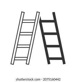 Ladder  icons symbol vector elements for infographic web