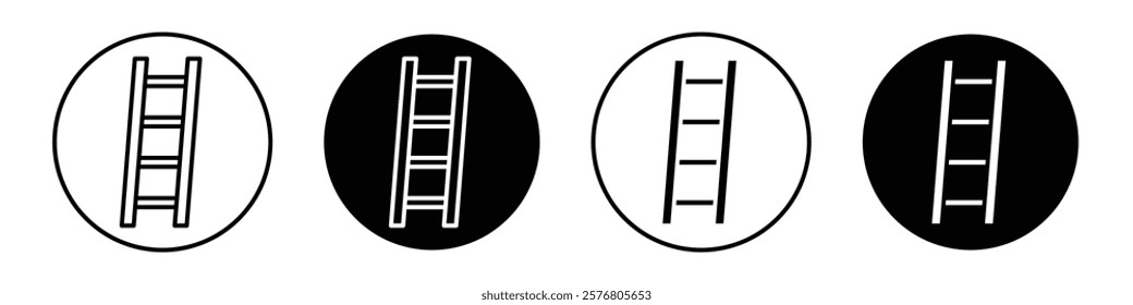 Ladder icons vector pack for web designs