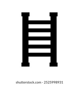 Ladder illustrated in vector on background