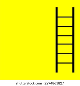 ilustración de escalera fondo aislado con espacio de copia