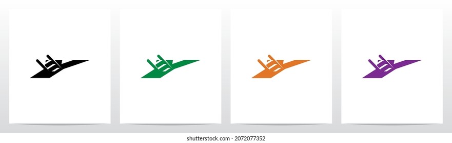 Ladder Into The Letter Logo Design Y