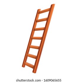 Ladder inventory icon. Cartoon of ladder inventory vector icon for web design isolated on white background