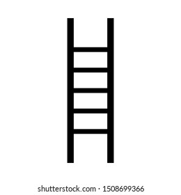 ladder isolated on white background. vector illustration