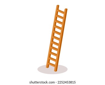 ladder isolated on white background. Grow step by step concept