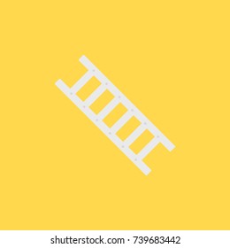 ladder isolated vector in yellow background