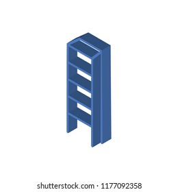 Ladder isometric left top view 3D icon