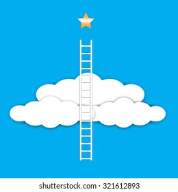 Ladder lead to the star