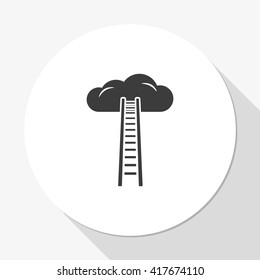 Ladder leading to cloud icon.