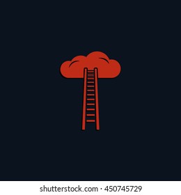 Ladder leading to cloud icon.