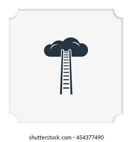 Ladder leading to cloud icon.