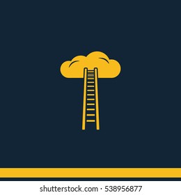 Ladder leading to cloud icon.