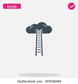 Ladder leading to cloud icon.