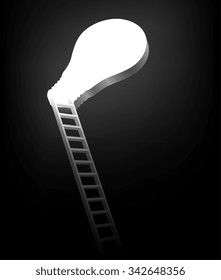 Ladder leading up to the light